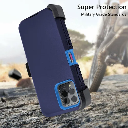 Vista 7 de Jackpotwireless T-Mobile REVVL 6 5G 6.52 pulgadas (2022) Funda con clip para cinturón, [protección contra caídas de grado militar] funda resistente