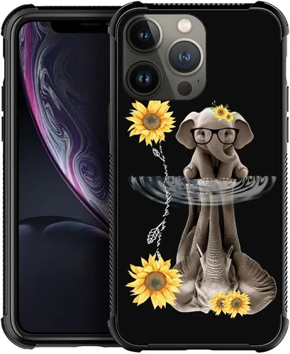 Vista 20 de CARLOCA Funda compatible con iPhone Xs, diseño gráfico a prueba de golpes, antiarañazos, protección contra caídas para iPhone X/XS Familia de jirafa