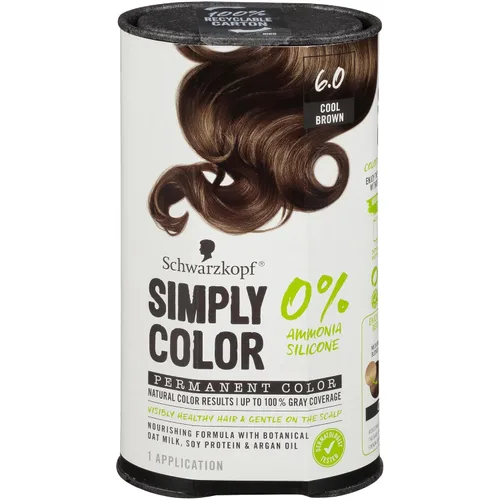 Vista 13 de Schwarzkopf Simply Color - Tinte permanente para el cabello, chocolate oscuro 3.65, de larga duración con ingredientes nutritivos, sin amoníaco ni