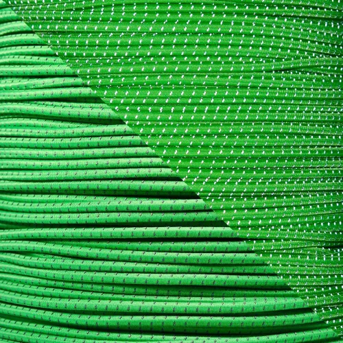 Vista 7 de Cordón elástico reflectante de 1/8 pulgadas de diámetro, fabricado en los Estados Unidos naranja neón (REFLECTIVE NEON ORANGE)