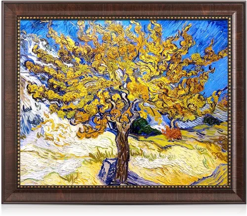 Vista 65 de Serie de pinturas de Vincent Van Gogh (favoritos). Reproducción de arte clásico de Van Gogh, impreso en lienzo, Algodón, Almond Blossom, 16x20