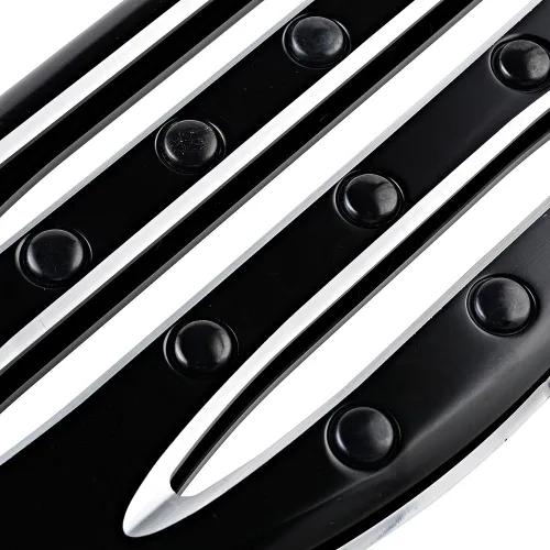 Vista 5 de Combo de tablas de suelo estiradas para conductor + tablas de piso de pasajeros + kit de montaje de estribera trasera compatible con Harley Touring
