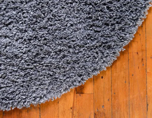 Vista 60 de Unique Loom Colección Davos Shag - Alfombra Lino