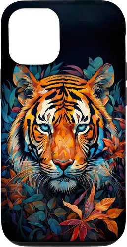 Vista 28 de Watercolor Tiger Face Design Wild Animal Big Cat Tiger Case for iPhone 17