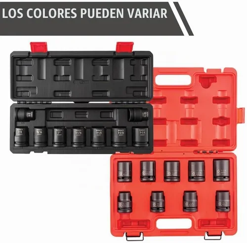 Vista 6 de SUNEX TOOLS 4687 Juego de llaves de impacto SAE de 12 puntos con accionamiento de 3/4 pulgadas, 9 piezas