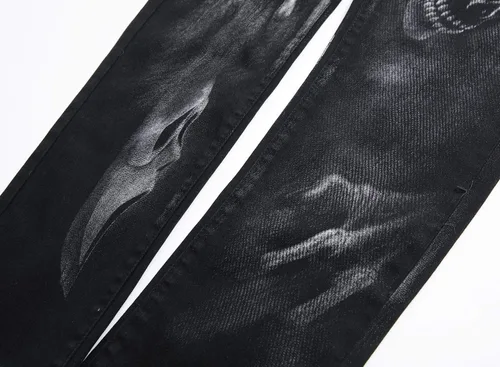 Vista 31 de Enrica Pantalones vaqueros estampados casuales para hombre