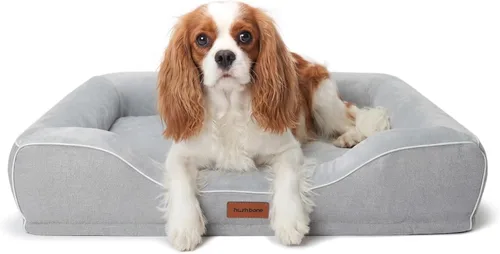 Vista 12 de Cama ortopédica para perros pequeños, sofá de espuma viscoelástica de gel refrescante para mascotas con funda extraíble lavable, cojín de espuma