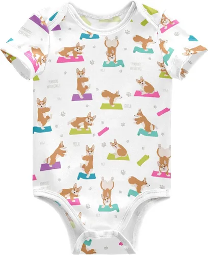Vista 19 de vvfelixl Trajes de bebé lindos conjuntos de cachorros de manga corta de algodón ropa de bebé para niños niñas 0-24 meses