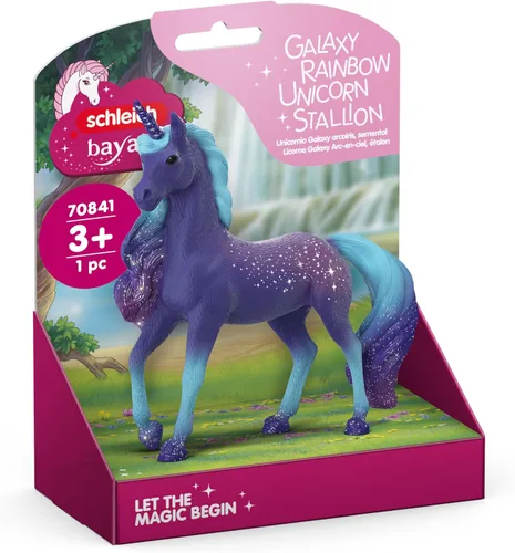 Vista 9 de Schleich Bayala - Elementa - Juguete de semental de unicornio de fuego - Bonitos juguetes de caballo de fantasía para niñas y niños - Figuras