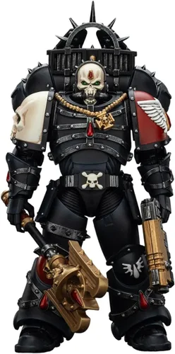 Vista 14 de JOYTOY 1/18 Warhammer 40,000 Figura de acción Black Templars The Emperors Champion Rolantus Collection
