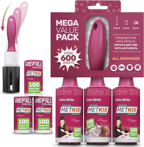 Vista 6 de Paquete de 4 rollos de pelusa Metkix (total de 400 hojas)