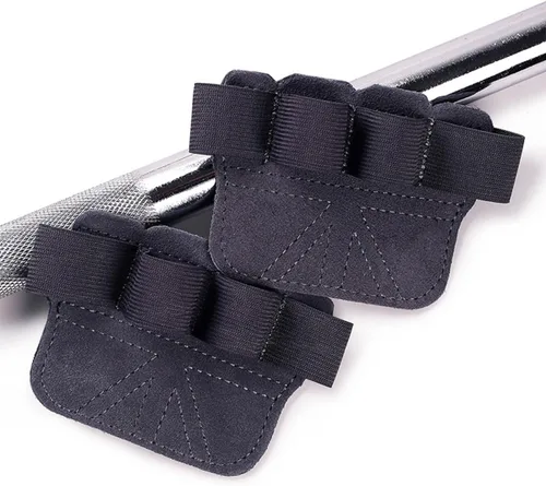 Vista 8 de SUJAYU Guantes de cuero para levantamiento de pesas, guantes de levantamiento de pesas para hombres y mujeres, guantes de gimnasio