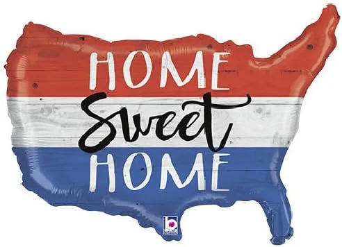 Vista 2 de 11 piezas Patriotic America Welcome Home Balloon Bouquet USA Veterans Day Military