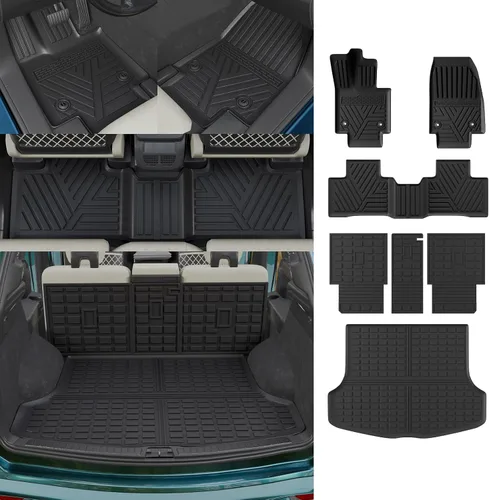 Vista 11 de Floor Mats Set (7 PCS) for 2016-2025 2026 Dodge Durango 7-Seater