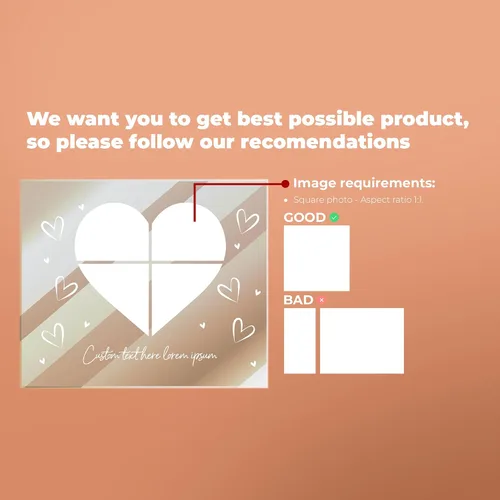 Vista 4 de EGD Placa acrílica personalizada para regalos para mujeres y hombres Regalos personalizados para ella y él Regalos de fotos personalizadas