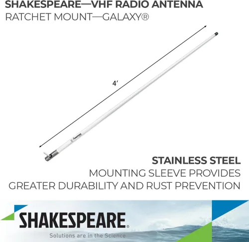 Vista 2 de Shakespeare Antena AM/FM de 4 pies para Galaxy 5420-XT