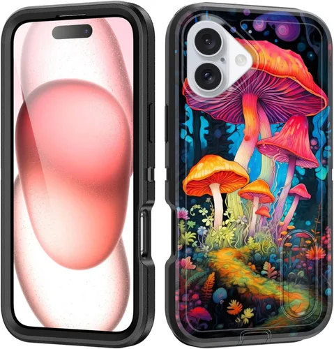 Vista 30 de Funda para iPhone Air con soporte integrado, a prueba de golpes, polvo y caídas, 3 capas, grado militar, funda protectora para iPhone Air de 6.5