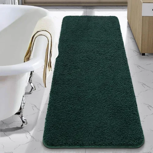 Vista 23 de LOCHAS Alfombra de baño de microfibra antideslizante de 36 x 24 pulgadas Gris