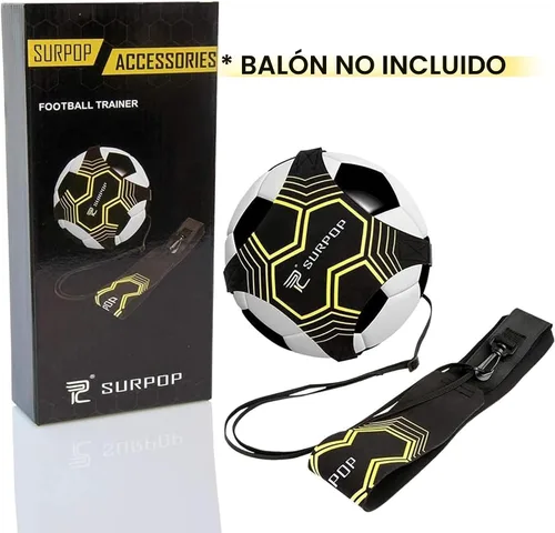 Vista 2 de Entrenador de fútbol/voleibol/rugby, patada y lanzamiento de fútbol, ayuda de entrenamiento para práctica en solitario, control de habilidades