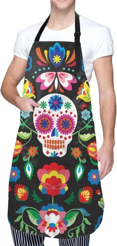 Vista 8 de Delantal ajustable impermeable para hombres y mujeres, chef, cocina, barbacoa, parrilla