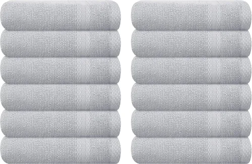 Vista 87 de GLAMBURG Juego de 2 Sábanas de Baño Extra Grandes de Algodón Premium de 700 GSM - 100% Algodón Peinado - 2 Sábanas de Baño 35x70 pulgadas - Calidad