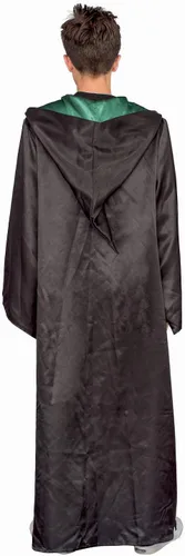 Vista 4 de Underboss Disfraz de Halloween de Harry Potter bata larga negra con capucha