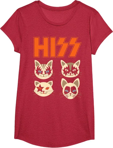 Vista 42 de Camiseta Hiss Funny Cats Kittens Rock Rockin, Negro