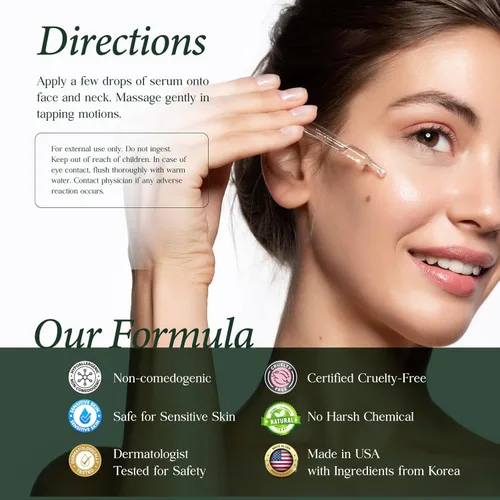 Vista 6 de CLARA'S NEW YORK Suero facial de colágeno con vitamina E – Hidratante, suaviza e ilumina la piel – 1 onza líquida – Fabricado en Estados Unidos