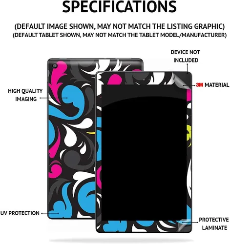 Vista 3 de MightySkins Skin para Microsoft Surface Pro 7 – Blue Reborn Funda protectora de vinilo duradera y única Fácil de aplicar, quitar y cambiar