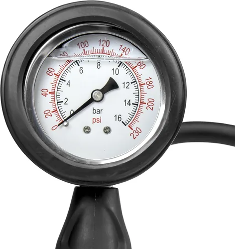 Vista 2 de Freeman Inflador de neumáticos analógico con manómetro lleno de aceite FS4ATI