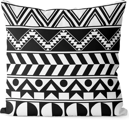 Vista 23 de BEDSUM Funda de almohada de microfibra, suave, decorativa, geométrica, abstracta, triangular, funda de cojín cuadrada para sofá, dormitorio, 18 x 18