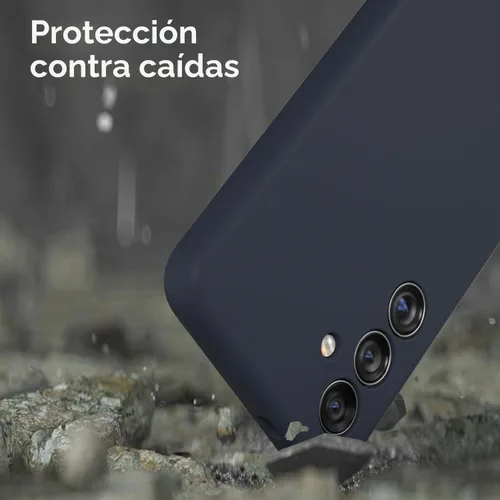 Vista 6 de Diseñado para Galaxy S24+Plus Carcasa, de silicona líquida, de gel, a prueba de golpes, con suave forro de microfibra, compatible con Galaxy S24