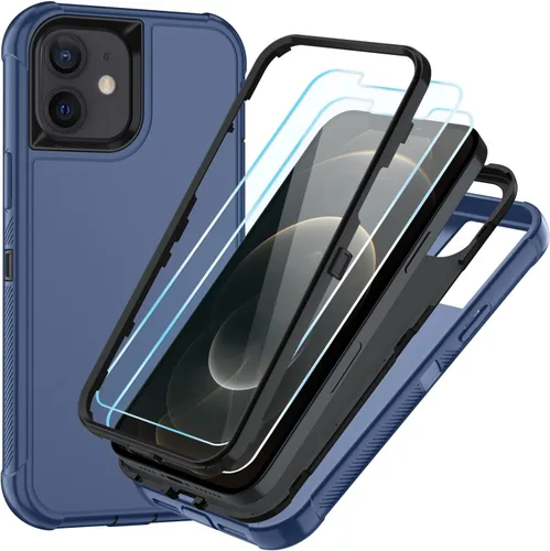 Vista 38 de SunStory Funda compatible con iPhone 11 con protector de pantalla HD, 3 capas de alta resistencia de cuerpo completo, funda protectora híbrida 3