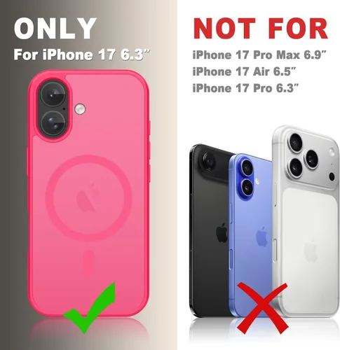 Vista 1428 de Funda para Google Pixel 10 Pro XL, cubierta magnética mate, color negro Fit for MagSafe, Screen Protector included, Shockproof Military Grade