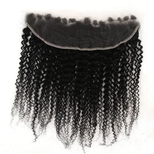 Vista 12 de Afro Kinky Curly 5x5 HD Cierre de encaje prearrancado con borde rizado de bebé 4B 4C, cierre de encaje HD de cabello humano transparente