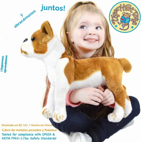 Vista 2 de TigerHart Bobby The Boston Terrier Boxer - Peluche de animal de peluche de perro grande de 14.5 pulgadas
