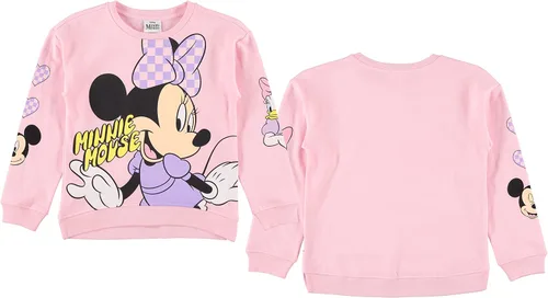 Vista 3 de Sudadera Minnie Mouse para niñas suéter de Minnie Mouse con estampado gigante y bordado tallas 4-16