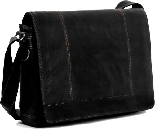 Vista 2 de Jack Georges Voyager Bolsa de mensajero de tamaño completo #7315
