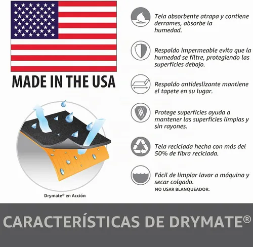 Vista 7 de Drymate - Almohadilla de limpieza de armas, alfombrilla de limpieza de armas premium, absorbente, impermeable, duradera, protege las superficies