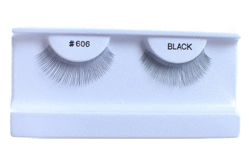 Vista 10 de 100 pares de pestañas postizas 100% cabello humano negro natural #412