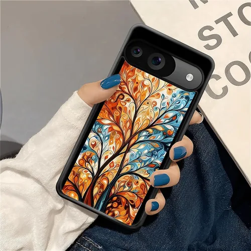 Vista 479 de Compatible con Google Pixel 4A 5G Mobile Case Creative Acrylic Panel trasero Silicona Protección Grip especialmente diseñado para Google Pixel 4A 5G