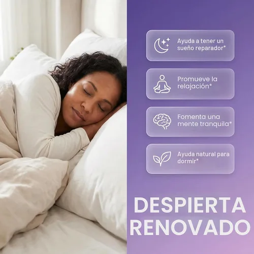 Vista 2 de Clean Nutraceuticals Melatonina 10mg Raíz de Valeriana L-Teanina 200mg Ashwagandha - Respaldo del Sueño para Mujeres y Hombres con Complejo