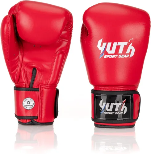Vista 4 de Guantes de Muay Thai Guantes de boxeo tailandés de boxeo profesional Guantes de boxeo tailandés ligeros absorbentes de golpes MMA Kickboxing