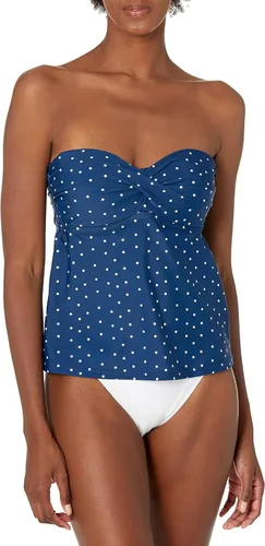 Vista 3 de Catalina Tankini tipo bandeau con giro estándar para mujer