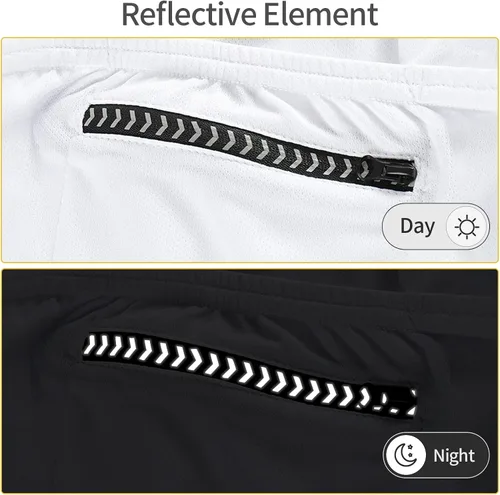 Vista 4 de BERGRISAR Camisetas básicas de ciclismo para hombre, manga corta, para bicicleta de montaña, con bolsillos con cremallera