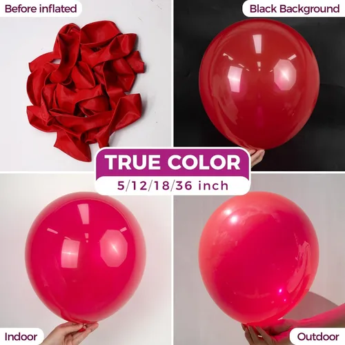 Vista 220 de Bezente Globos Naranjas de Látex para Fiestas - Paquete de 150 Globos de Helio Naranjas Mate Pequeños de 5 Pulgadas para Decoraciones de Fiestas