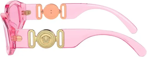Vista 3 de Versace Niños VK 4429U 53705 Gafas de sol irregulares de plástico rosa transparente lente rosa