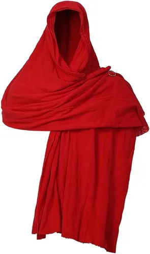 Vista 19 de GRACEART Chal Bufanda Post Apocalíptico Chamán Capucha Medieval Disfraz Faja 01-Negro