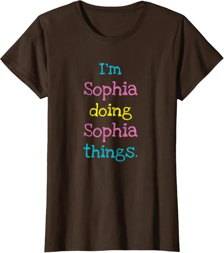 Vista 16 de Sophia - Camiseta con texto personalizado para niñas