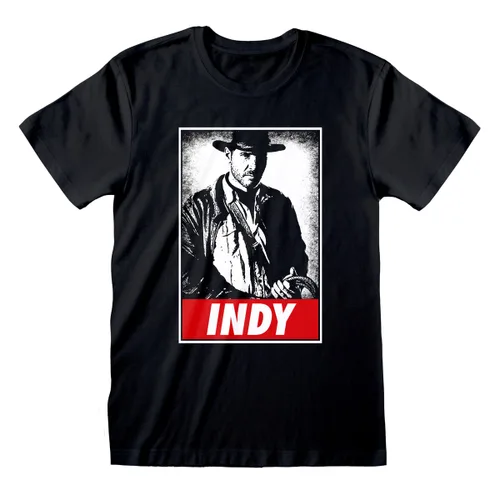 Vista 2 de Camiseta de Manga Corta Indiana Jones Indy Negro Unisex